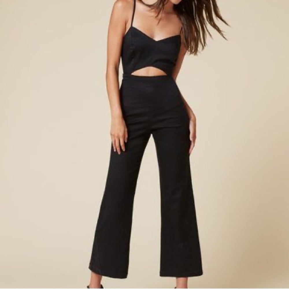 Reformation Nora Cutout Cropped Jumpsuit